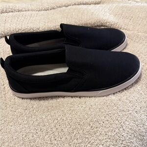 Black Slip-On Sneakers